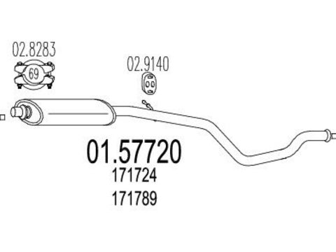 01.57720 toba esapament intermediara mts