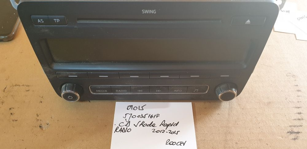 01053 Cd Radio Skoda Rapid 2012-2015 5J0035161F SWING