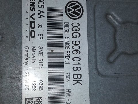 03G906018BK ECU VW PASSAT B6 BKP 2.0 TDI relist