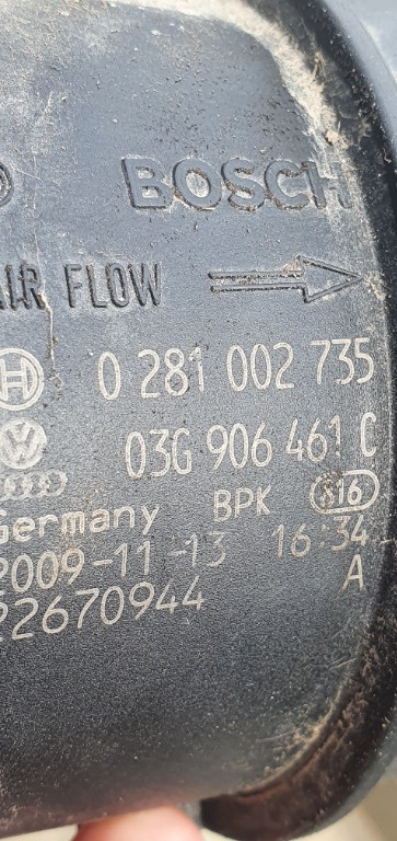 03G906461C, 0281002735 Debitmetru aer Sk