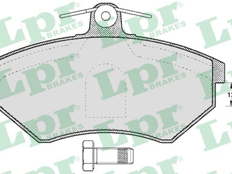 05p600 set placute frana fata lpr italia