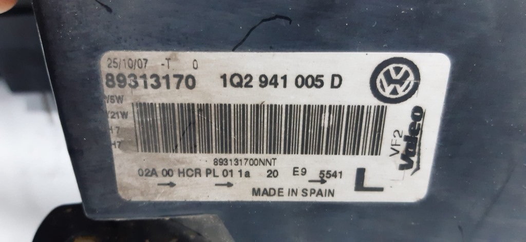 1Q2941005D Far Stanga Halogen Volkswagen