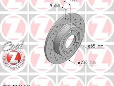 2 discuri frana spate zimmermann sport cu r230mm