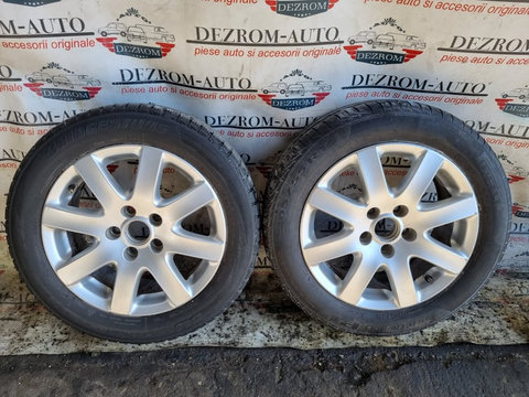 2 jante aliaj originale cu anvelope vara (205/55/R16) 6,5JX16H2 ET42 VW Golf 5 Plus cod : 3C0601025F