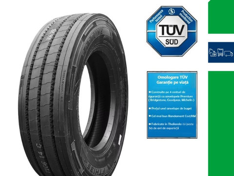 215/75 R17.5 Fortune, FTH135 135/133J 18PR, Remorca Trailer M+S, Certificat TÜV, GARANTIE pe VIATA 215 75 17.