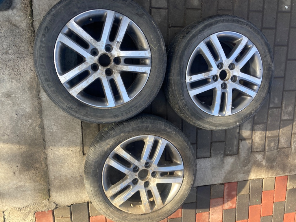 3 bucati jante aliaj oem vw pe 16" 5x112 6,5 j et 50 cod 1k0601025 1k0601025cl
