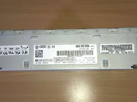 4G0035056, Unitate radio pentru vehicule cu difuzoare active Audi A4, A5, A6