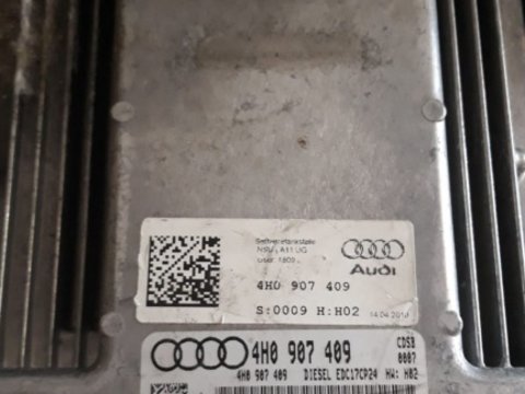 4h0907409 calculator motor ecu audi a8 4h 2009-2017 motor 4.2TDI 351hp 150km se probeaza