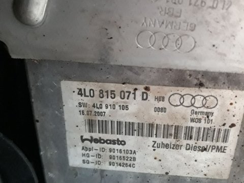 4L0815071D webasto sirocol Audi Q7 MOTOR 3.0tdi bug 233hp Dezmembrez