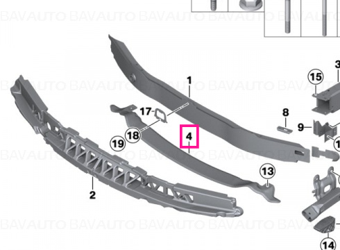 51118054188 ARMATURA INFERIOARA (M-SPORT) MATERIAL STOC!!!