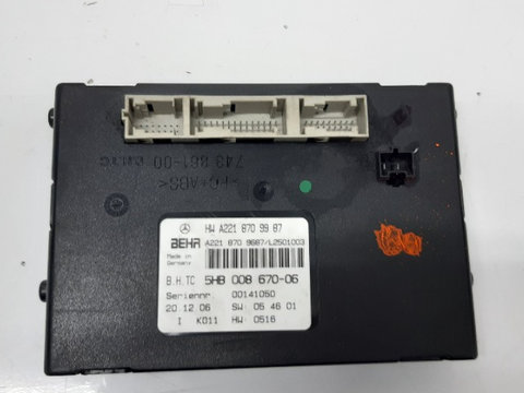 5HB00867006 Modul / Calculator Electronic Climatizare Mercedes S Class W211