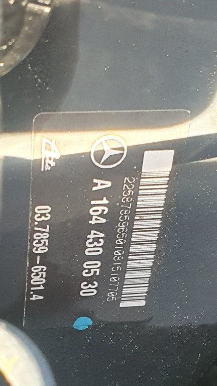 A1644300530 Mercedes Benz W164 ML 3.5 benzina