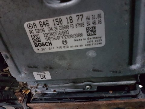 A6461501877 0281014346 calculator motor ecu mercedes sprinter 311 2.2cdi 109cp