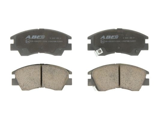 ABE set placute frana,frana disc C15027ABE montare punte fata la MITSUBISHI COLT VI (Z3_A, Z2_A) 2004 2005 2006 2007 2008 2009 2010 2011 2012