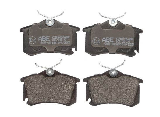 ABE set placute frana,frana disc montare puntea spate C2W026ABE pentru masina SKODA OCTAVIA II (1Z3) 2004 2005 2006 2007 2008 2009 2010 2011 2012 2013