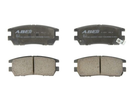 ABE set placute frana,frana disc montare puntea spate C25005ABE compatibil cu MITSUBISHI PAJERO PININ I (H6_W, H7_W) 2002 2003 2004 2005 2006 2007