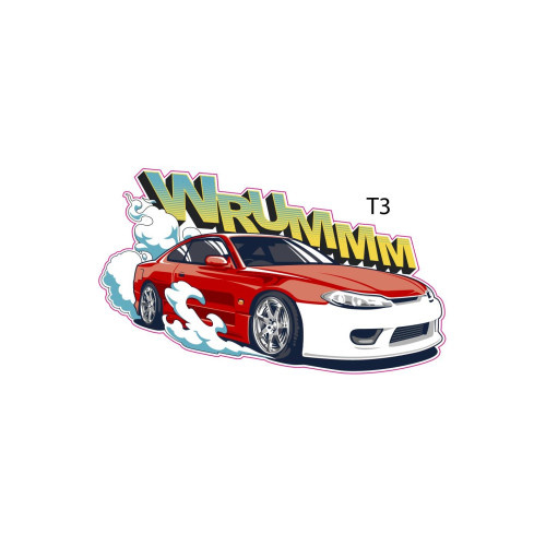 Abtibild " MASINA WRUMM " Cod:TAG 069 / T3