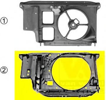 Acoperire fata PEUGEOT 206 hatchback (2A/C), PEUGEOT 206 CC (2D), PEUGEOT 206 SW (2E/K) - VAN WEZEL 4028668