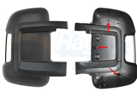 Acoperire oglinda exterioara 1651842 VAN WEZEL pentru Peugeot Boxer Peugeot Manager CitroEn Jumper CitroEn Relay