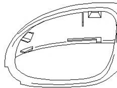 Acoperire oglinda exterioara VW SHARAN (7M8, 7M9, 7M6), SEAT ALHAMBRA (7V8, 7V9), VW PASSAT limuzina (3B3) - TOPRAN 112 186