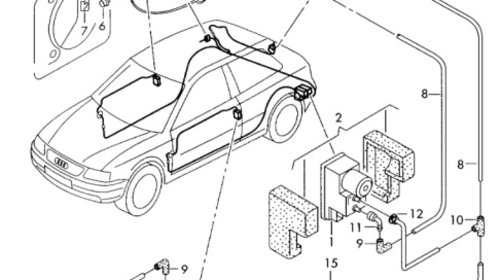 Actuator motoras Volkswagen Audi Seat Sk