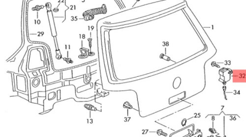 Actuator motoras Volkswagen Audi Seat Sk