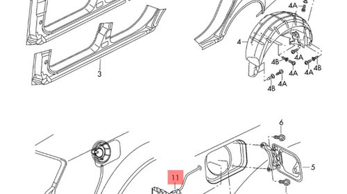 Actuator motoras Volkswagen Audi Seat Sk