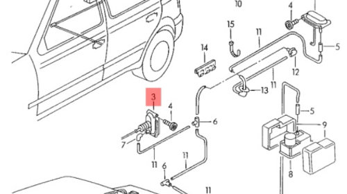 Actuator motoras Volkswagen Audi Seat Sk