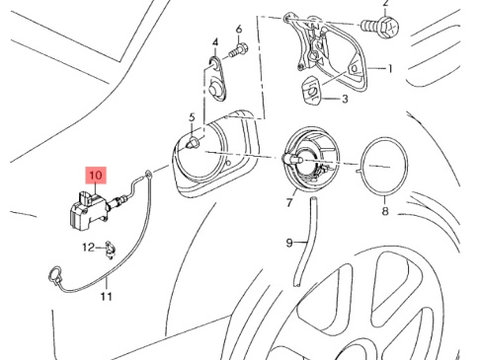Actuator usita rezervor Audi A4 8E 2002 2003 AKE OEM 8E0862153A