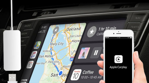 Adaptor Apple CarPlay si Android Auto pe