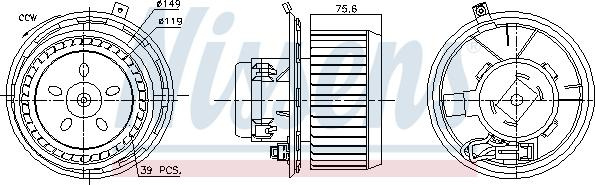 Aeroterma ventilator habitaclu ALFA ROMEO 147 (937