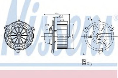 Aeroterma (ventilator) habitaclu FIAT PUNTO Cabrio