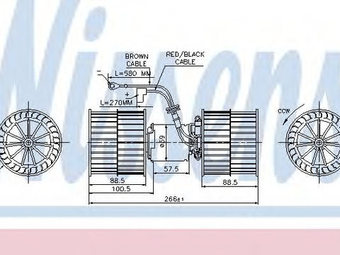 Aeroterma (ventilator) habitaclu FORD ESCORT CLASSIC Turnier (ANL) (1999 - 2000) NISSENS 87071