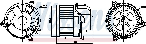 Aeroterma ventilator habitaclu FORD FOCUS Turnier (DNW), Turism, 02.1999 - 12.2007 Nissens 87784