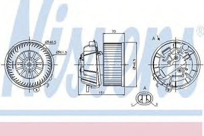 Aeroterma (ventilator) habitaclu PEUGEOT 1007 (KM_