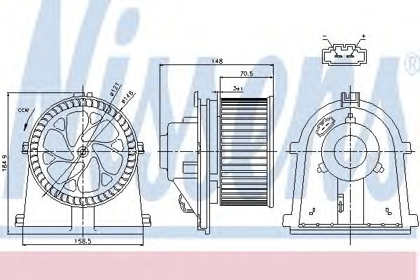 Aeroterma (ventilator) habitaclu SEAT CORDOBA Vari