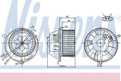 Aeroterma (ventilator) habitaclu VW TOURAN (1T1, 1