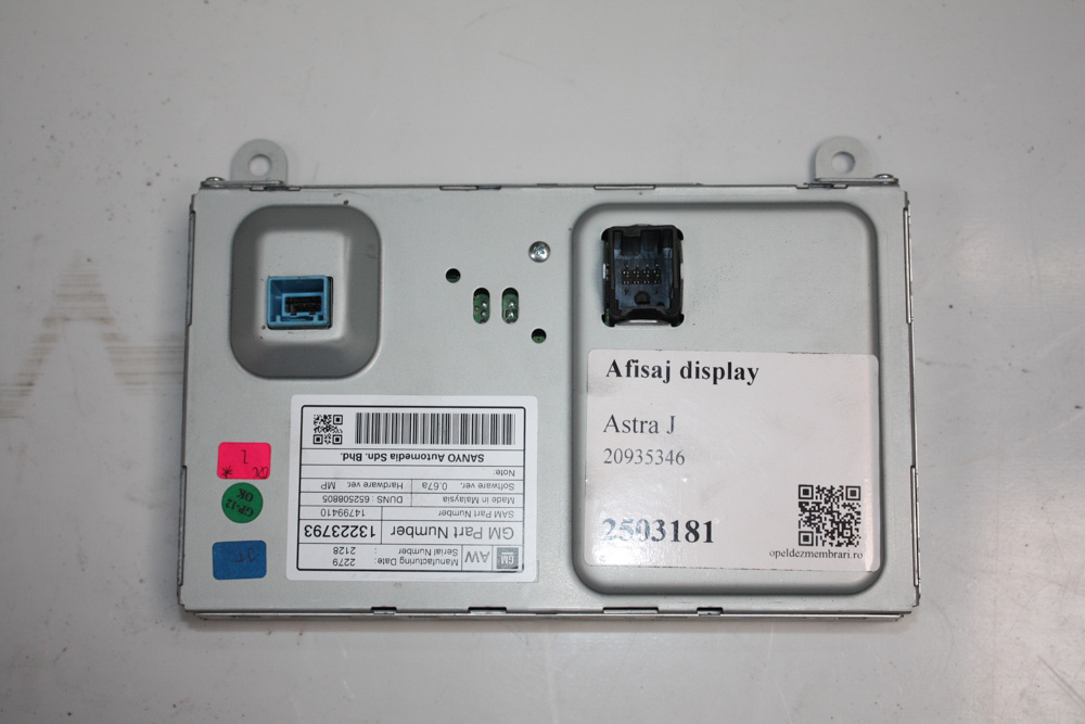 Afisaj display Opel Astra J 20935346 13223793