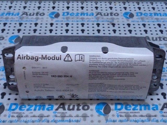 Airbag pasager, 1K0880204H, Skoda Octavia Combi (1Z5) 2004-2013 (id:198939)