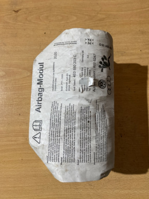 Airbag pasager 4E0880203C 600664100D Audi A8 2006
