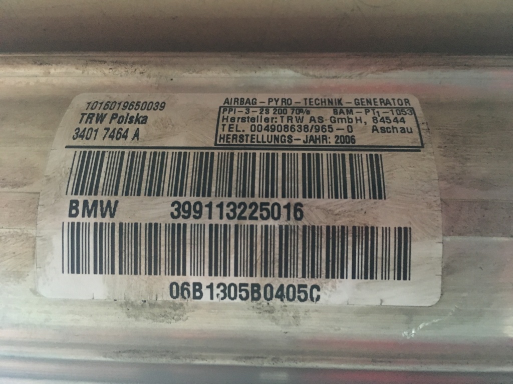 Airbag Pasager Bmw Seria 3 E90 2004-2008