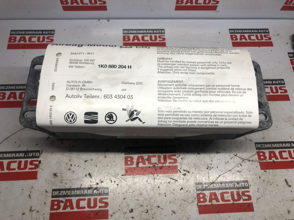 Airbag pasager Golf 5 cod: 1k0880204h