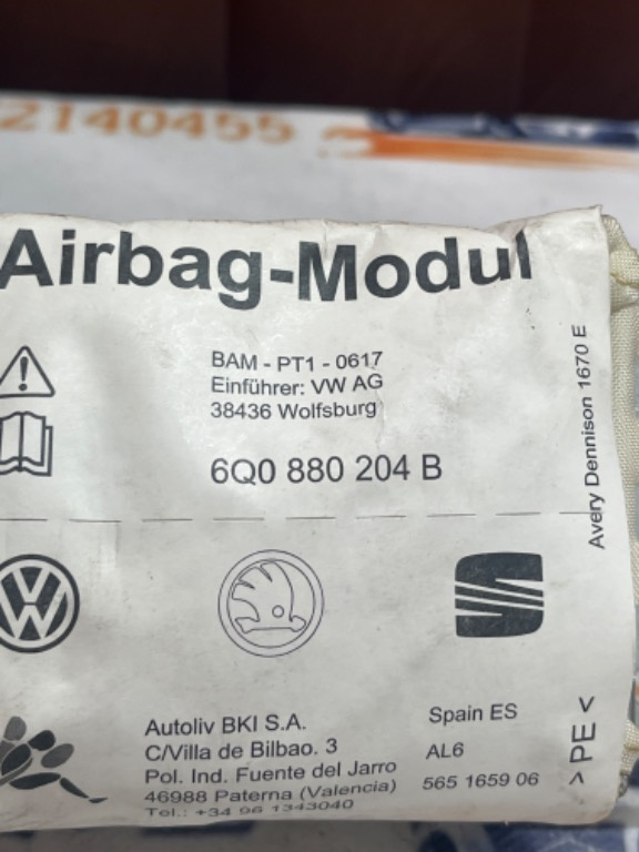 Airbag Pasager Volkswagen Polo 9N 2002 -