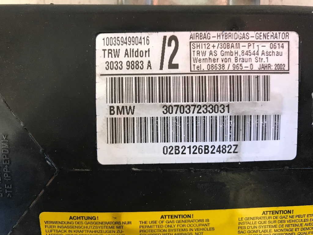 Airbag usa fata stanga sau dreapta bmw x