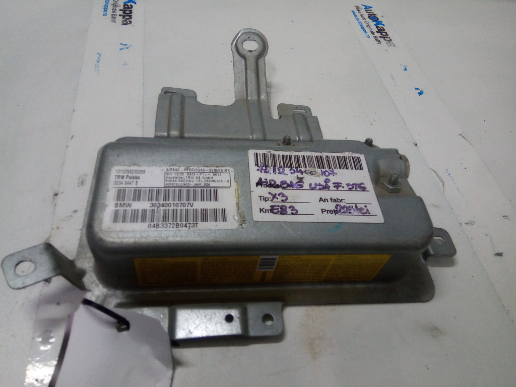 Airbag usa stanga Bmw X3 E83 an 2008 cod piesa 72123400107