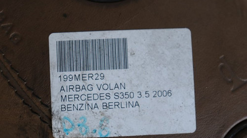 AIRBAG VOLAN MERCEDES S CLASS W221 / 200