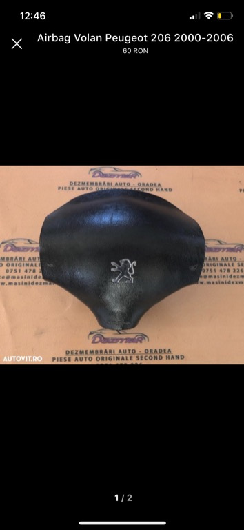 Airbag volan peugeot 205 2000-2006