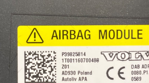 Airbag volan Volvo s60 v60 s90 v90 xc60 