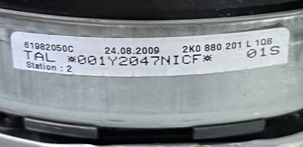 Airbag volan VW Caddy 2K0880201L 2K0 880