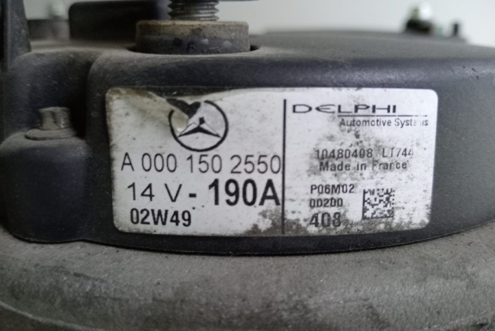 Alternator 0001502550 Mercedes-Benz CLK-